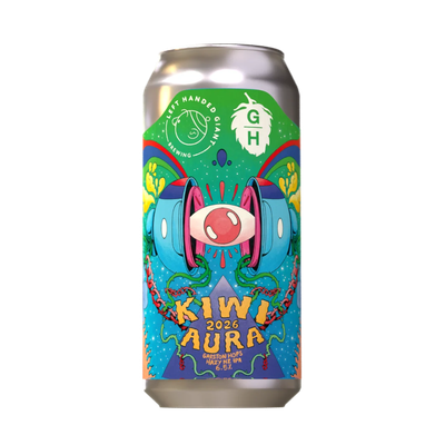 Left Handed Giant Kiwi Aura '26: Garston Hops Hazy IPA Left Handed Giant Kiwi Aura '26: Garston Hops Hazy IPA