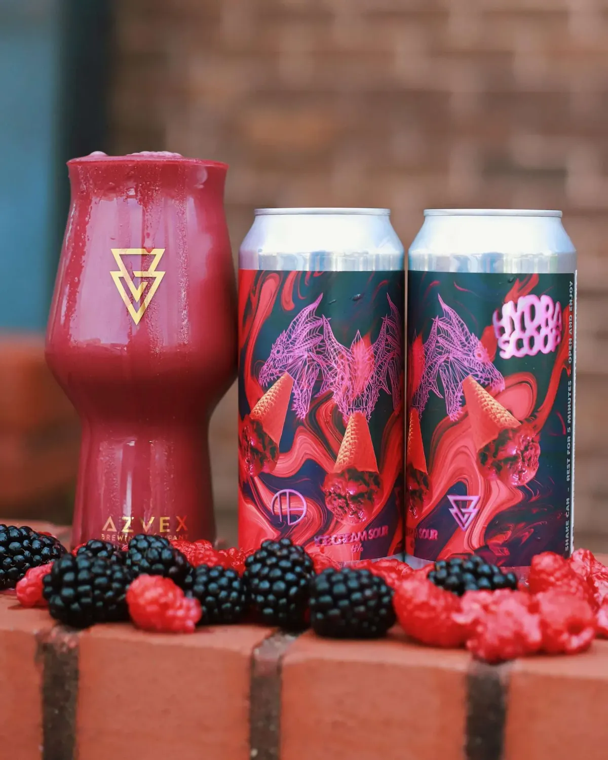 Azvex x Mortalis // Hydra SCOOP Raspberry & Blackberry Ice Cream Sour Azvex x Mortalis // Hydra SCOOP Raspberry & Blackberry Ice Cream Sour
