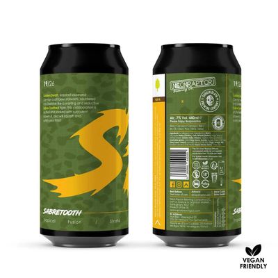 Neon Raptor x Sudden Death // Sabretooth NE IPA Neon Raptor x Sudden Death // Sabretooth NE IPA