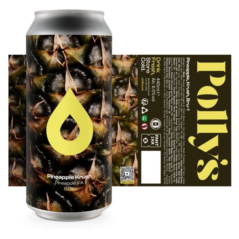 Polly's Pineapple Krush Pineapple IPA Polly's Pineapple Krush Pineapple IPA