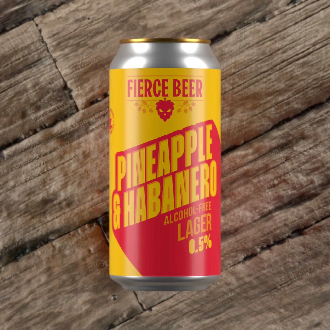 Fierce Alcohol-Free Pineapple & Habanero Golden Lager Fierce Alcohol-Free Pineapple & Habanero Golden Lager