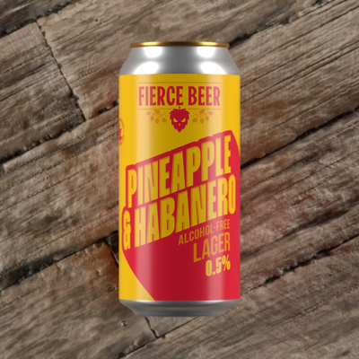 Fierce Alcohol-Free Pineapple & Habanero Golden Lager Fierce Alcohol-Free Pineapple & Habanero Golden Lager