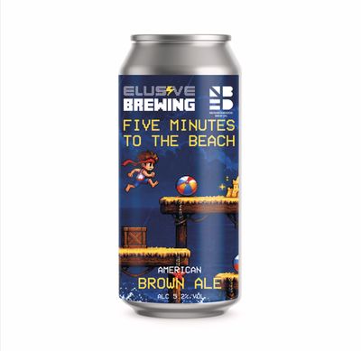 Elusive x Neighbourhood // Five Minutes To The Beach American Brown Ale Elusive x Neighbourhood // Five Minutes To The Beach American Brown Ale