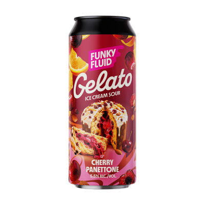 Funky Fluid Gelato: Cherry Panettone Ice Cream Sour Funky Fluid Gelato: Cherry Panettone Ice Cream Sour