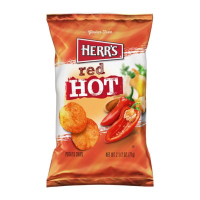 Herr's Red Hot Potato Chips 71g Herr's Red Hot Potato Chips 71g