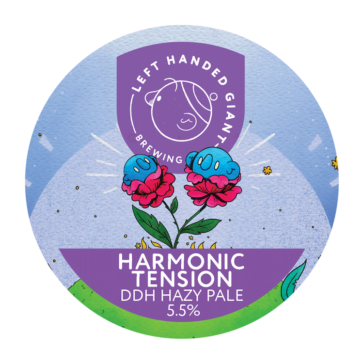 Left Handed Giant Harmonic Tension DDH Hazy Pale Left Handed Giant Harmonic Tension DDH Hazy Pale