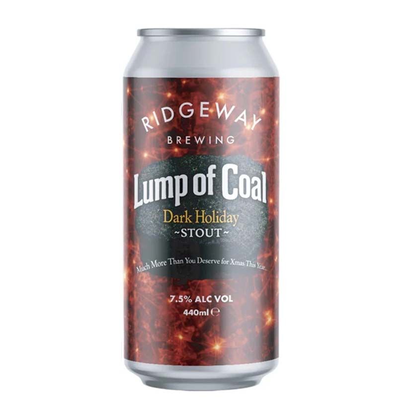 Ridgeway Lump of Coal Dark Holiday Stout CAN Ridgeway Lump of Coal Dark Holiday Stout CAN