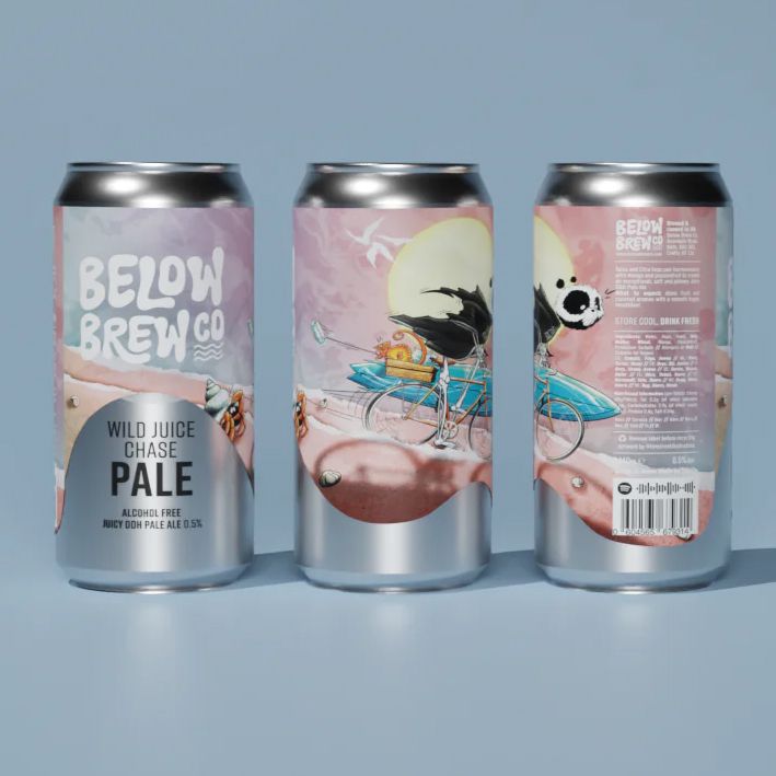 Below Brew Co Wild Juice Chase Juicy Alcohol Free DDH Pale Ale