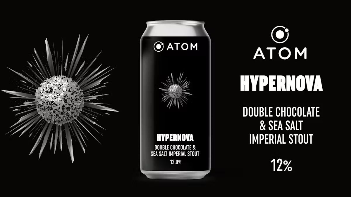 Atom Hypernova Double Chocolate & Sea Salt Imperial Stout Atom Hypernova Double Chocolate & Sea Salt Imperial Stout