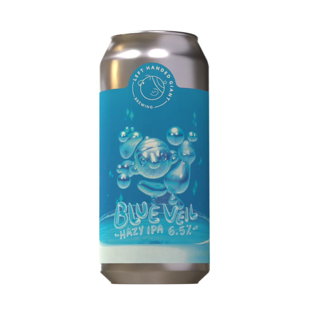 Left Handed Giant Blue Veil Hazy IPA with Motueka, Nectaron & Strata Left Handed Giant Blue Veil Hazy IPA with Motueka, Nectaron & Strata