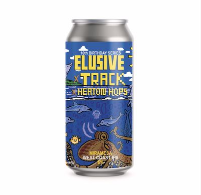Elusive x Track x Heaton Hops // Miramesa West Coast IPA Elusive x Track x Heaton Hops // Miramesa West Coast IPA