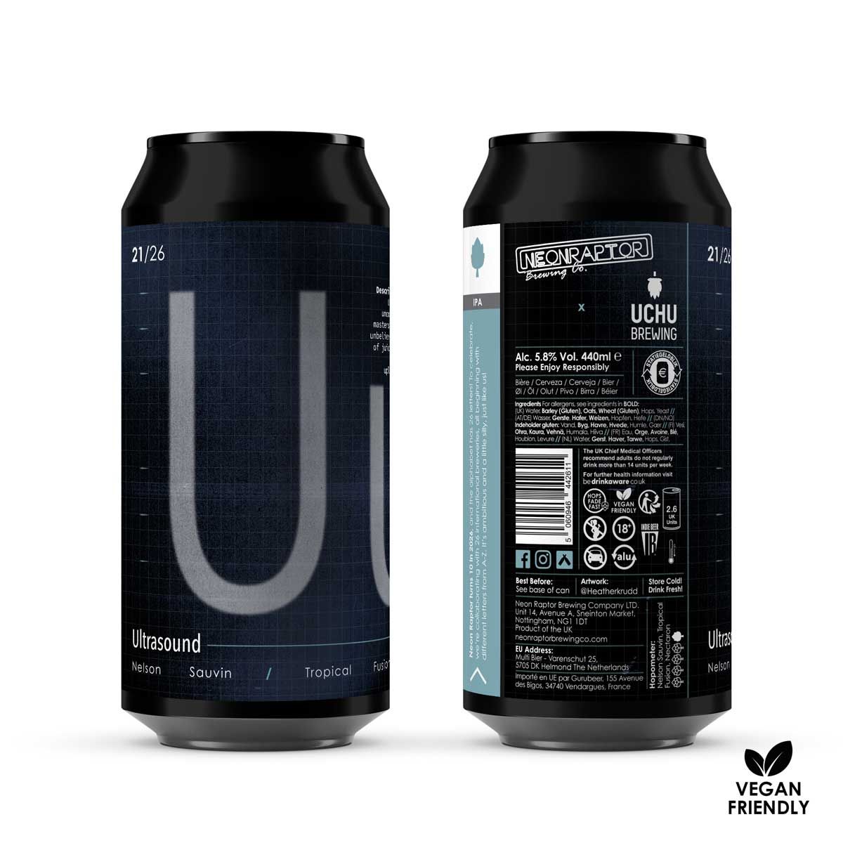 Neon Raptor x Uchu // Ultrasound DDH IPA