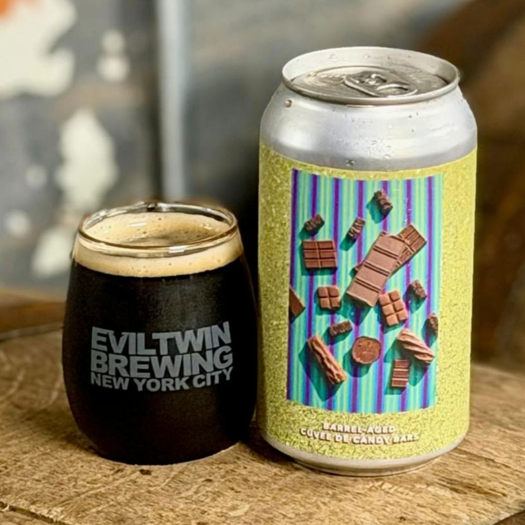 Evil Twin Barrel Aged Cuvee De Candy Bars BA Imperial Pastry Stout Evil Twin Barrel Aged Cuvee De Candy Bars BA Imperial Pastry Stout