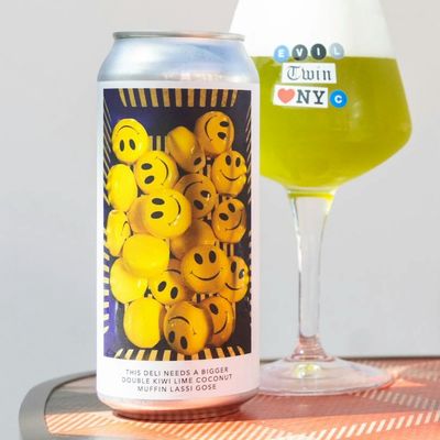 Evil Twin x Omnipollo // This Deli Need A Bigger Double Kiwi Lime Coconut Muffin Lassi Gose Evil Twin x Omnipollo // This Deli Need A Bigger Double Kiwi Lime Coconut Muffin Lassi Gose