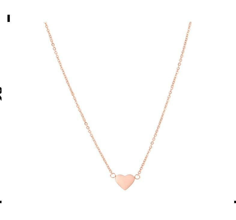 Amastouchwhenever Love and Affection Rose Gold Colour Necklace.