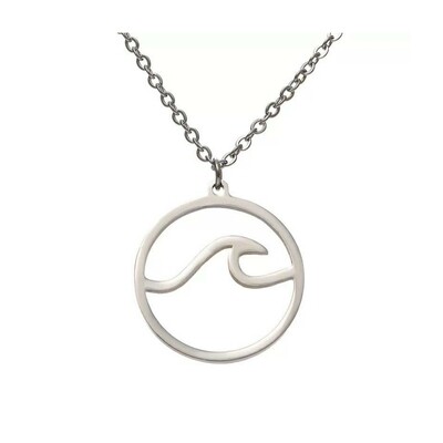 Amastouchwhenever Energy Of Motion Silver Colour Necklace Amastouchwhenever Energy Of Motion Silver Colour Necklace