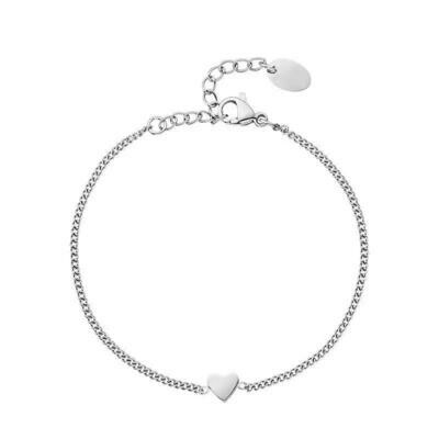 Amastouchwhenever My Heart Belongs To Me First Silver Colour Bracelet.