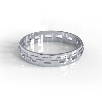 Amastouchwhenever Embracing Self Empowerment Bangle Silver Colour 65mm inner diameter