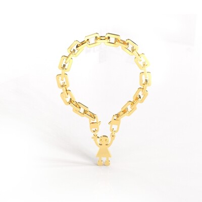 Amastouchwhenever Embracing Self Empowerment Anklet Gold Colour