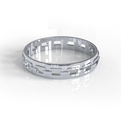 Amastouchwhenever Embracing Self Empowerment Bangle Silver Colour 68mm inner diameter Amastouchwhenever Embracing Self Empowerment Bangle Silver Colour 68mm inner diameter
