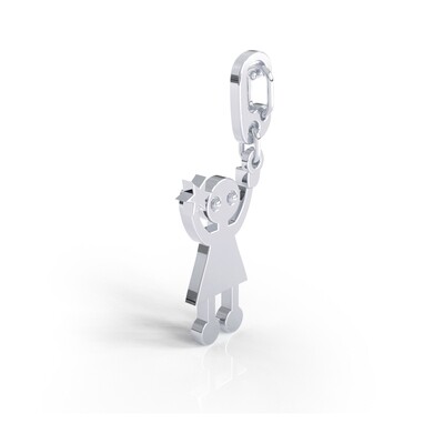 Amastouchwhenever Embracing Self empowerment Charm Silver Colour