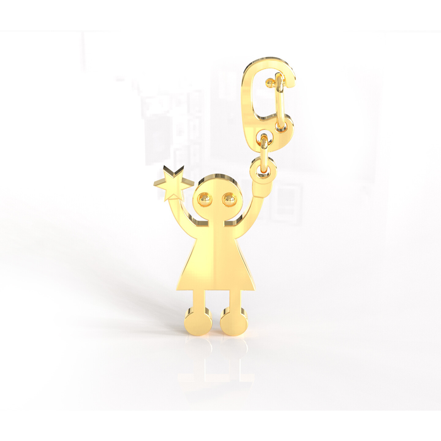 Amastouchwhenever Embracing Self Empowerment Charm Gold Colour