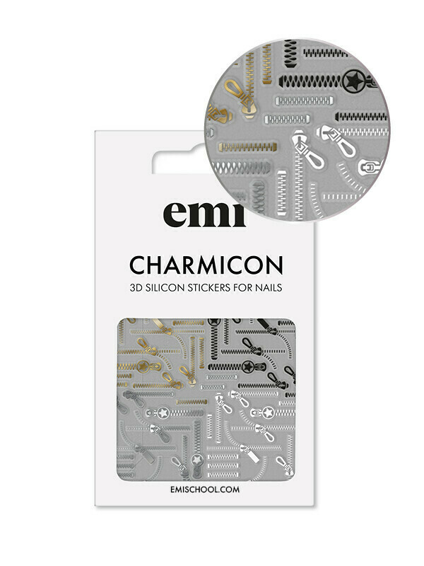 Charmicon 3D Silicone Stickers #170 Zipper