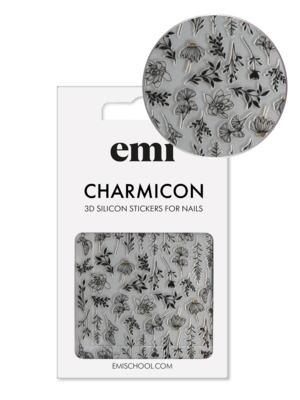 Charmicon 3D Silicone Stickers #191 Autumn Tenderness Black