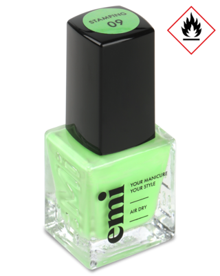 Nail Polish for Stamping Light Green #9, 9 ml.