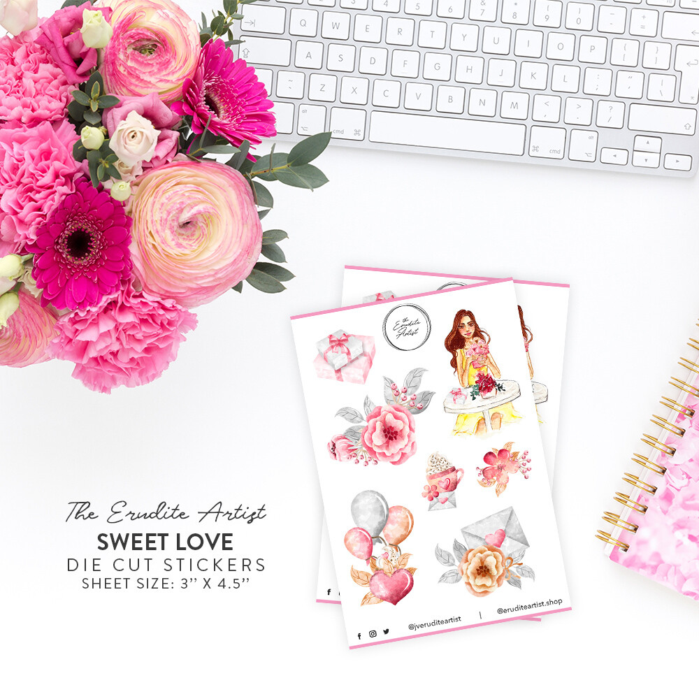 Sweet Love Die Cut Stickers - PREORDER Sweet Love Die Cut Stickers - PREORDER