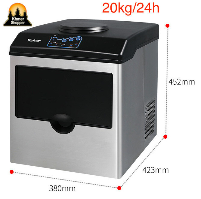 Ice Maker Machine Can Use With 20 Litres Water Bottle 20Kg/24h