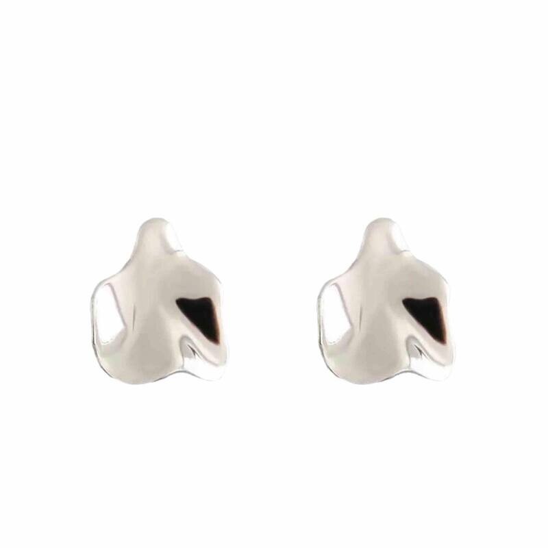 Petal Stud Earrings | Silver Plated  | Silver 925