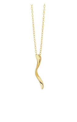 Wavy Necklace | Gold Plated | Silver 925