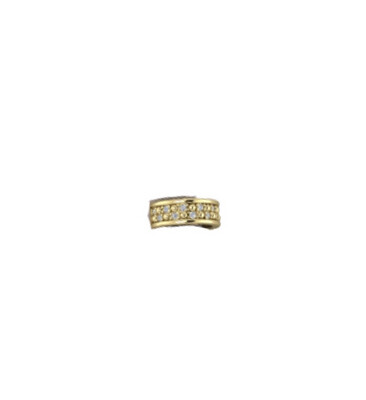 Ancia Ear Cuff | Gold Plated | White Zircon | Silver 925