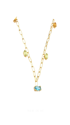 Nectar Necklace | Gold Plated | Zircon Gemstones | Silver 925