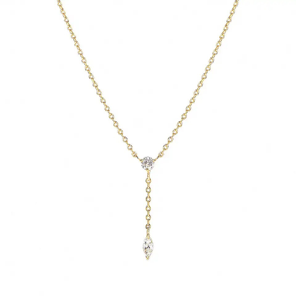 Gravi Necklace | White Zircon | Silver 925