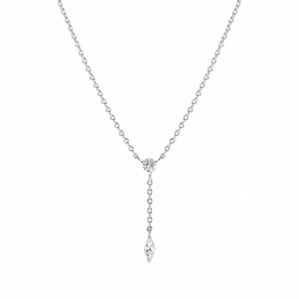 Gravi Necklace | White Zircon | Silver 925