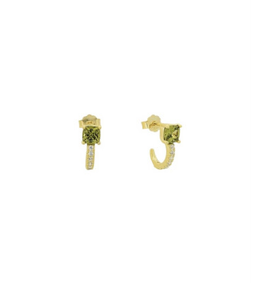Anshine Stud Earrings | Multicolor Zircon | Silver 925
