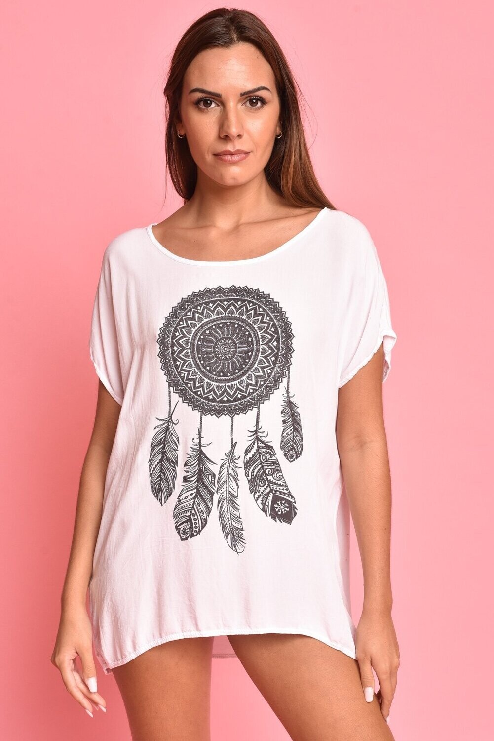 T/shirt, Taglia: TU, Colore: Blanc/Noir
