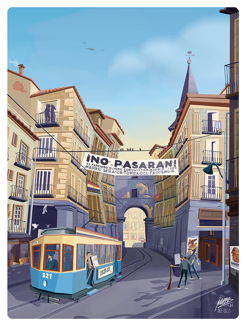 NO PASARÁN - MADRID, 1937