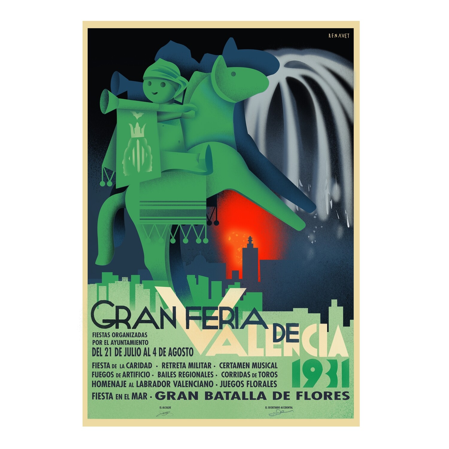 ELRENAUET | Cartel  &quot;GRAN FERIA DE VALENCIA, 1931&quot;