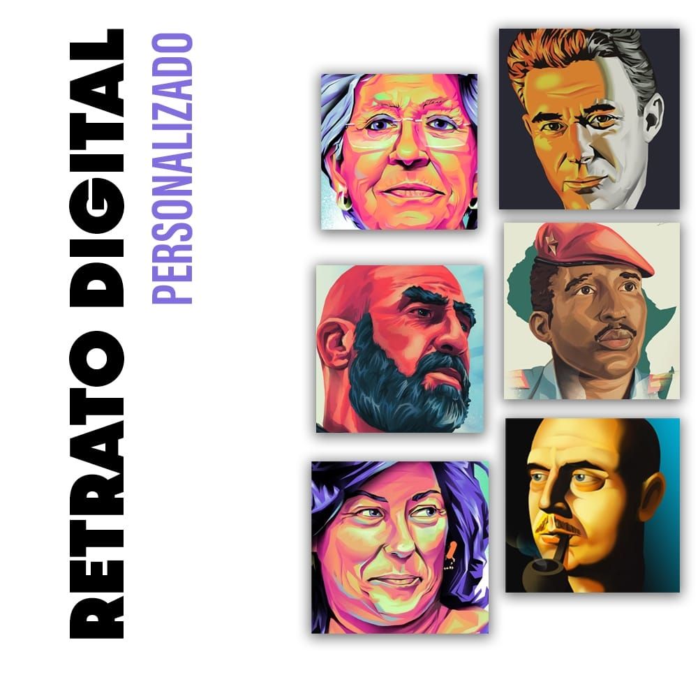 RETRATO DIGITAL PERSONALIZADO (estilo poster)