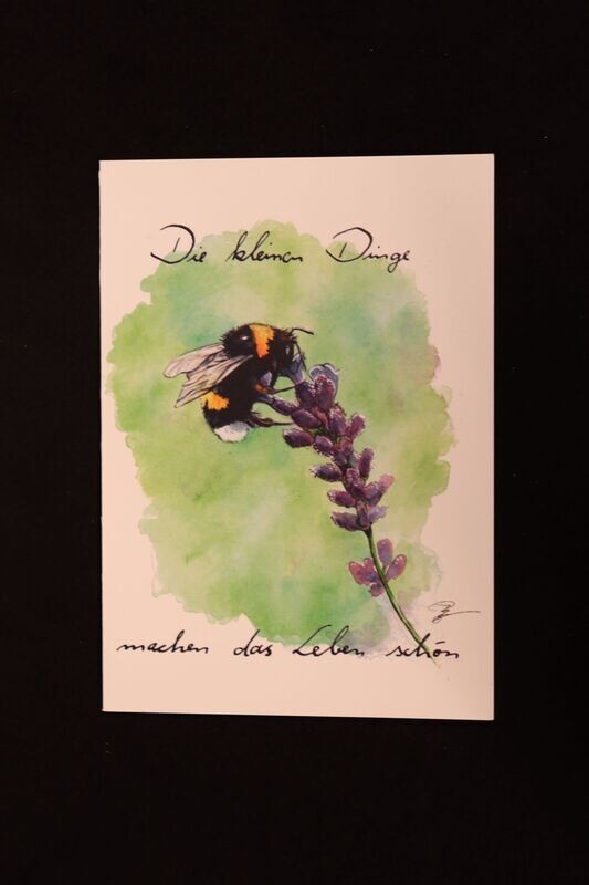 Klappkarte Klappkarte "Die Hummel"