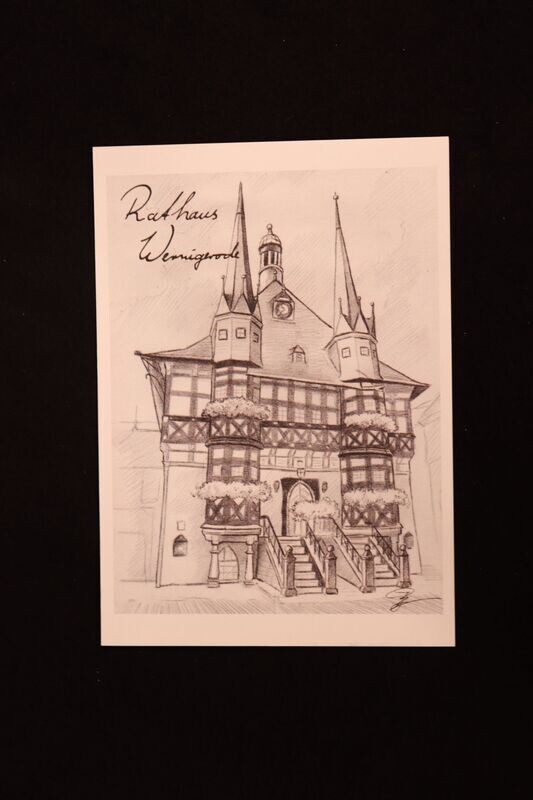 Rathaus Wernigerode s/w