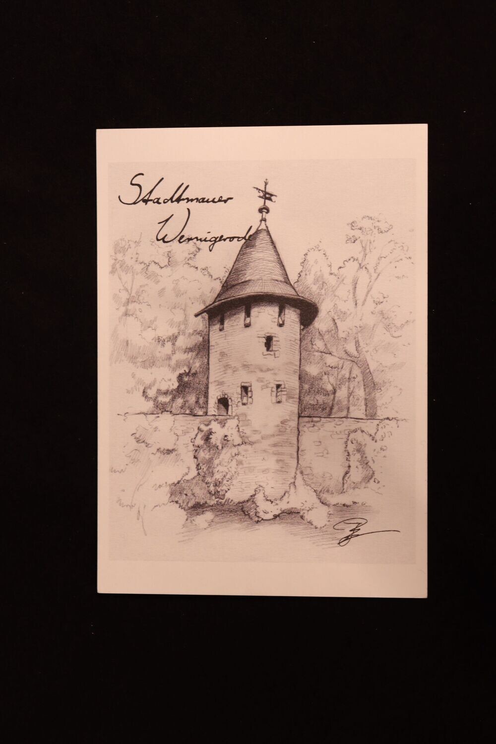 Stadtmauer Wernigerode s/w