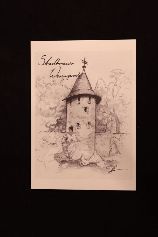 Stadtmauer Wernigerode s/w