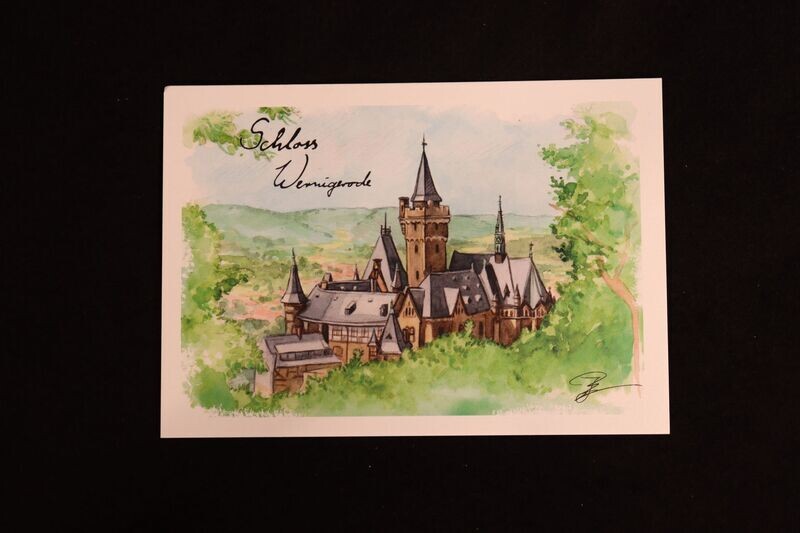 Postkarte Schloss Wernigerode