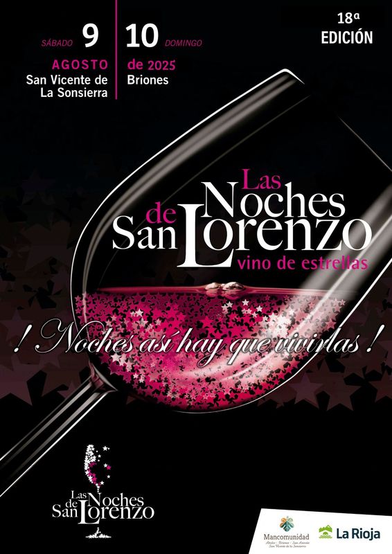 !!Venta anticipada Noches de San Lorenzo!!   San Vicente de la Sonsierra.  Sábado 9  de Agosto.  Posibilidad de comprar ticket paella.