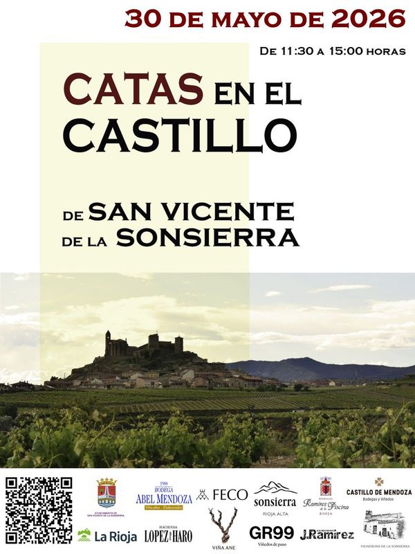¡¡VENTA ANTICIPADA ¡¡   Catas en el Castillo de #SVSonsierra.  Sábado 30  de Mayo