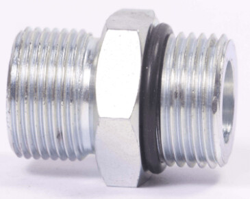 Straight Connector Male-Male 1/4 BSP x 9/16 SAE Complete With O'Ring